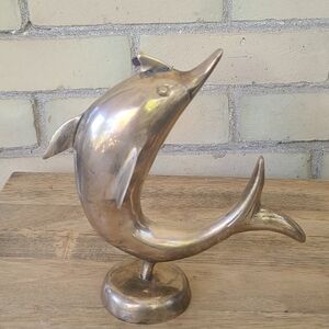 Vintage Brass Dolphin